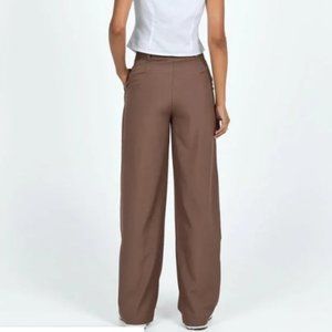 Princess Polly Archer Pants Brown Sz 0 Trouser